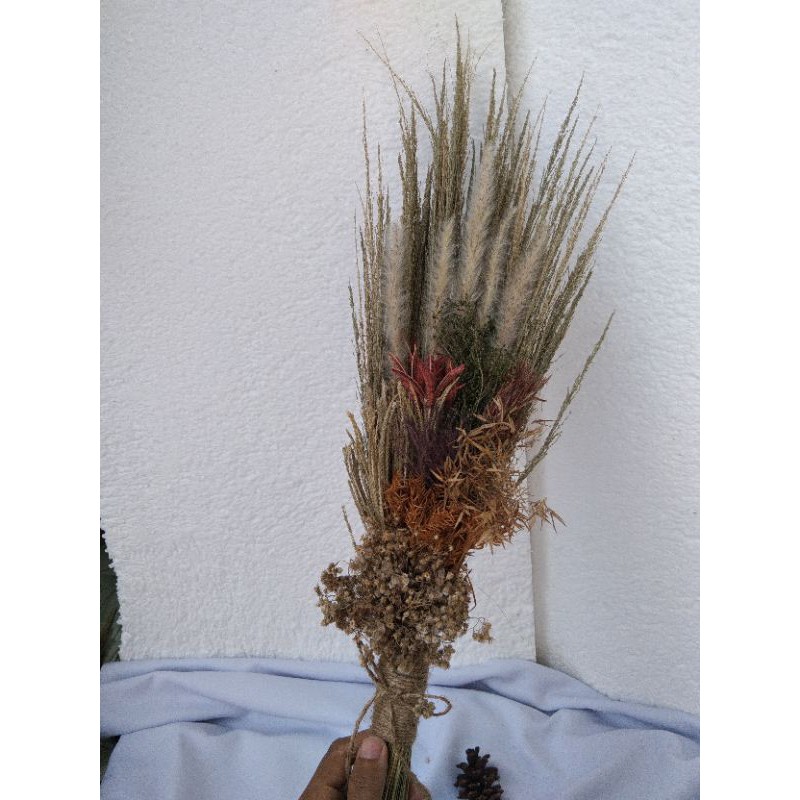 buket bunga kering/dried flower bouquet /bunga rumput kering