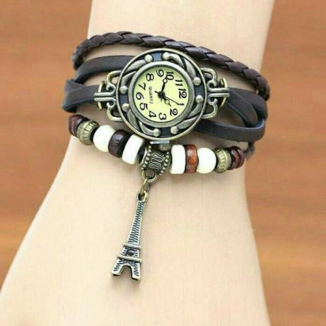 Jam Tangan Tali Gelang Tribal Vintage Etnik /Jam etnik