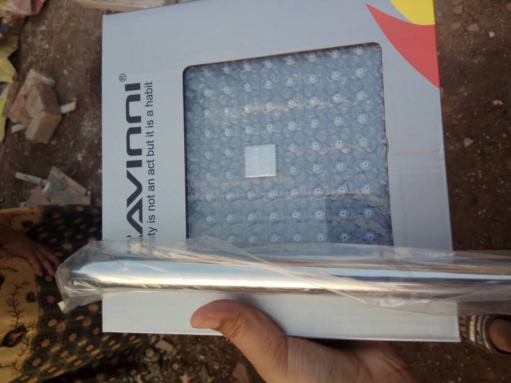 Wallshower 8 Inc Kotak Segi Pvc Krum Pipa Stenlis Sower Mandi Dinding Tembok