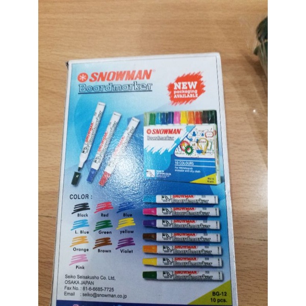 

spidol white board snowman papan tulis