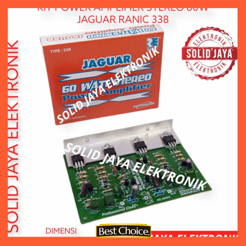 KIT POWER AMPLIFIER OCL 60W STEREO 60 W WATT JAGUAR RANIC 328