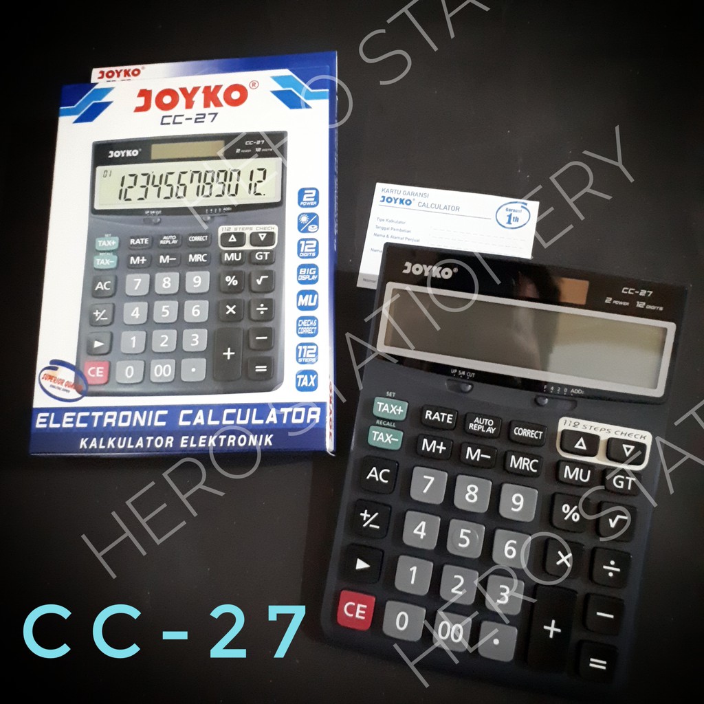 

Kalkulator elektronik joyko besar CC-27