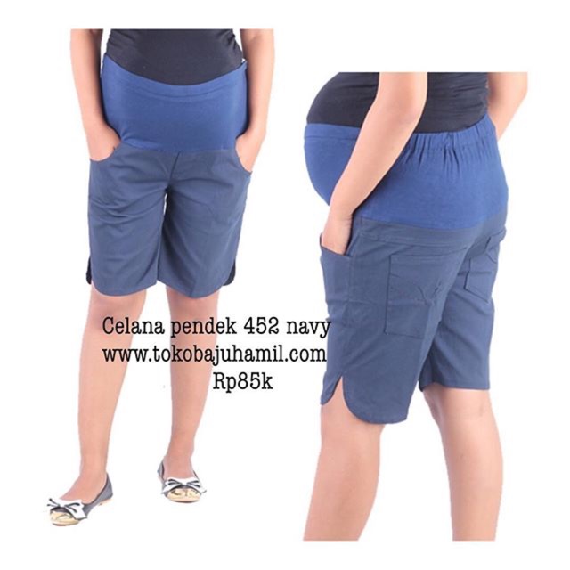 Celana pendek hamil 452 navy