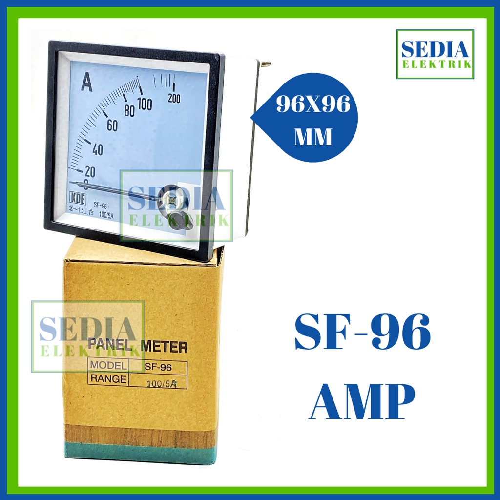 PANEL METER ANALOG SF-96-AMP AMPERE METER AMPERMETER 96X96MM 10A 20A 30A 40A 50A