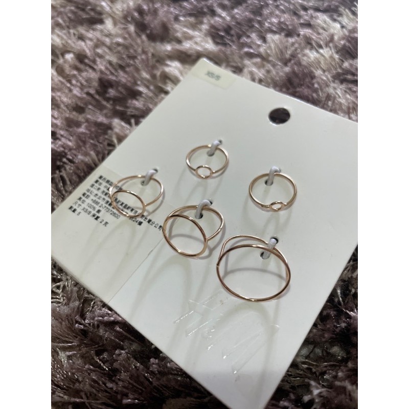Cincin Set H&M Ukuran XS/S Preloved