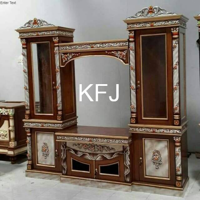 Bufey tv tambang bufet tv bagus meja tv Jepara meja tv jati