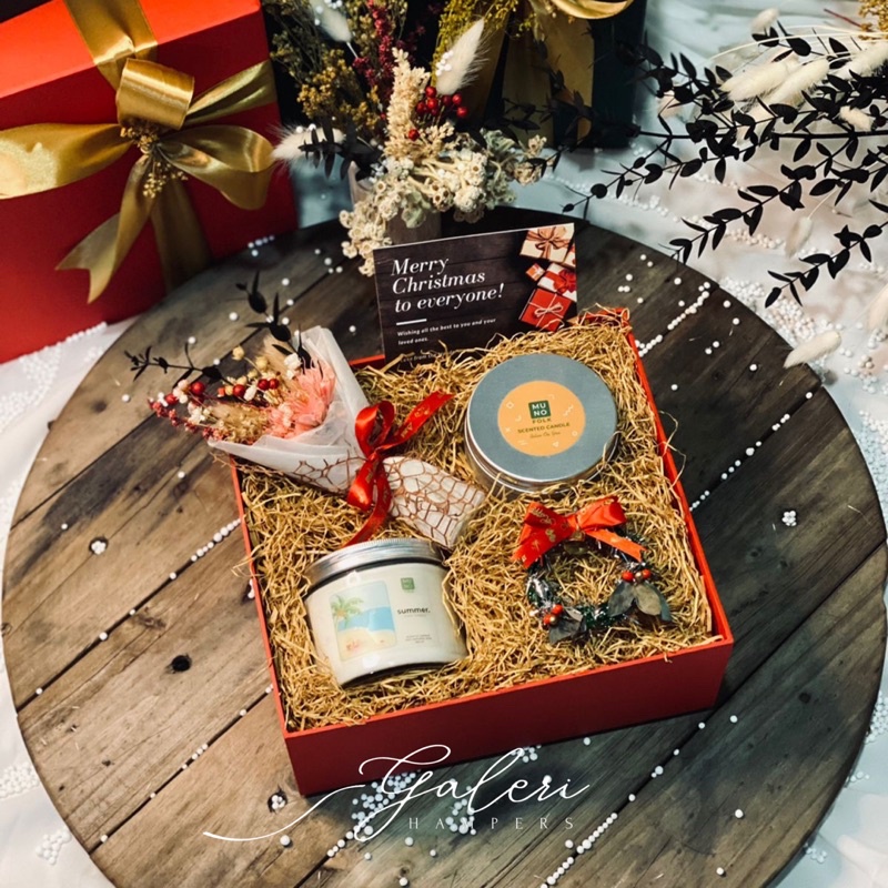 

HAMPERS NATAL LILIN AROMA TERAPI | GIFT SCENTED CANDLE BIG JAR 360 ML | HADIAH CEWEK / COWOK