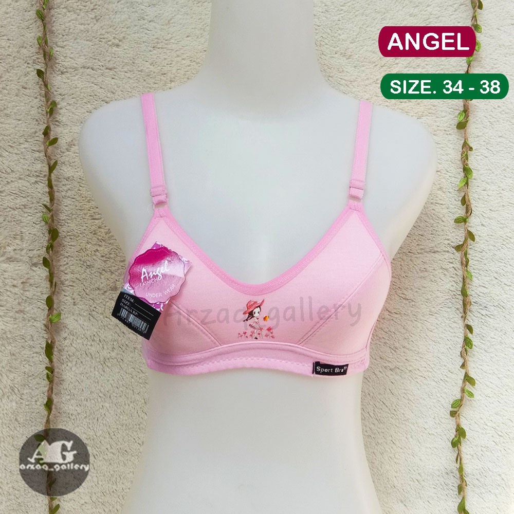 Bra remaja Angel - bh ABG tanpa busa Kait Dua - Bh Murah berkualitas | Bra Remaja | Bh Remaja Perempuan | Pakaian Dalam Anak Perempuan Remaja