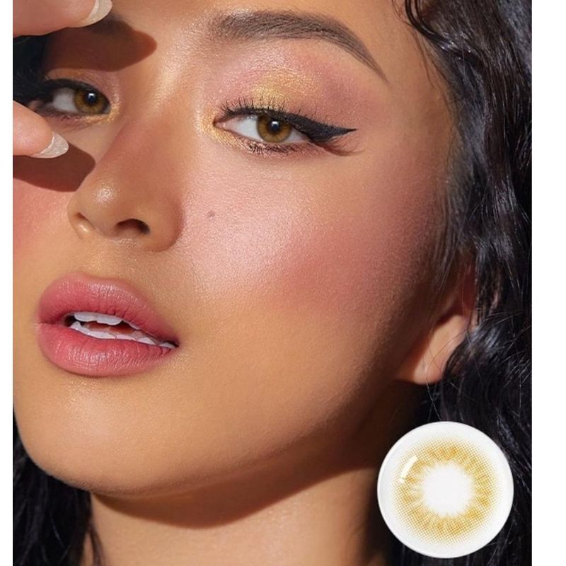 SOFTLENS SISSE LENS SCANDI GRAY/HAZEL/OLIVE NORMAL HINGGA MINUS 14.5mm softlens tanpa ring