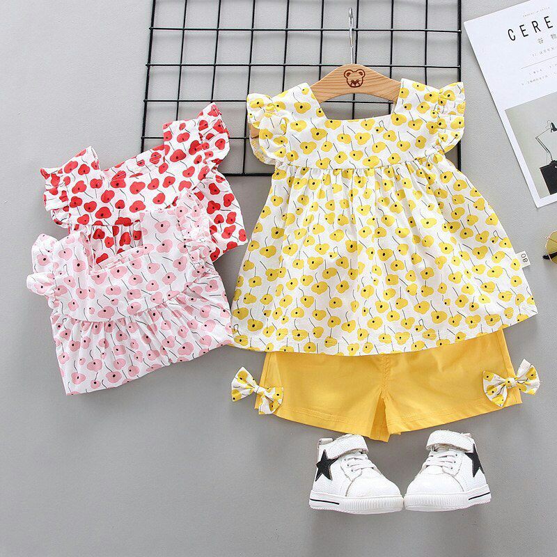 Setelan Set 2pcs Anak Perempuan Flower DANDELION