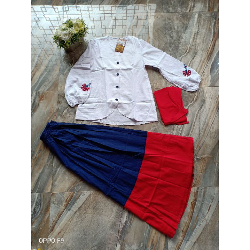 Setelan Rok Anak Dannis size 4 D Boho