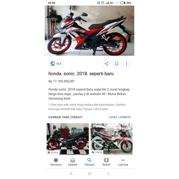 sticker striping stiker honda sonic 2018