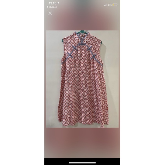 cheongsam dress batik terusan wanita