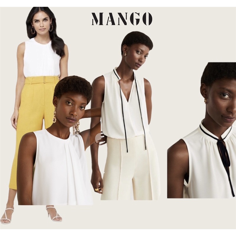Mango Decorative Ruffle Top & TIE TOPS