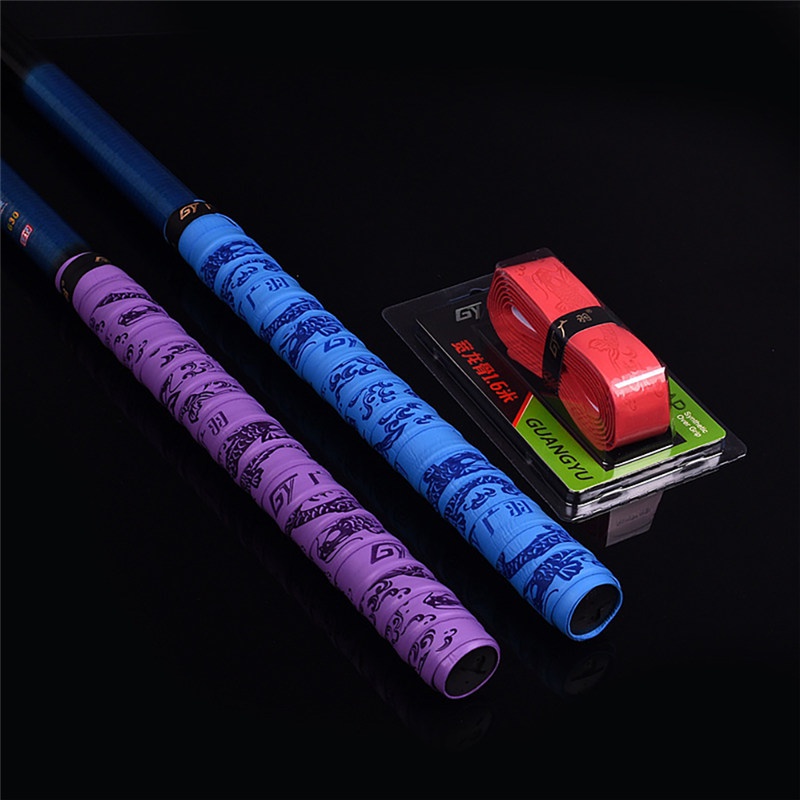 TK Embossing Anti-slip Sweatband Breathable Badminton Grip Tennis Overgrip Sport Tape Windings Over For Fishing Rod