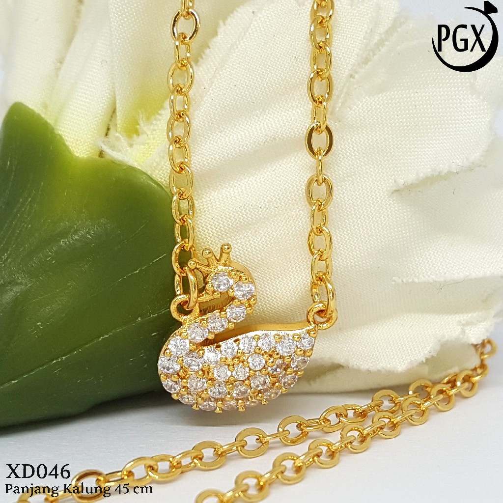 PGX Kalung Wanita Xuping Perhiasan Lapis Emas Aksesoris Fashion Premium - XD046