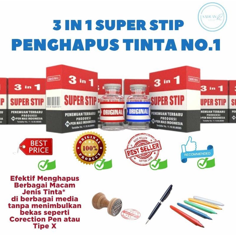 

penghapus tinta ballpoin dan stempel
