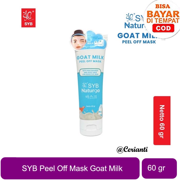 SYB NATUR90 Acne Chocolate Charcoal Goat Milk Peel Off Mask Tube_Cerianti