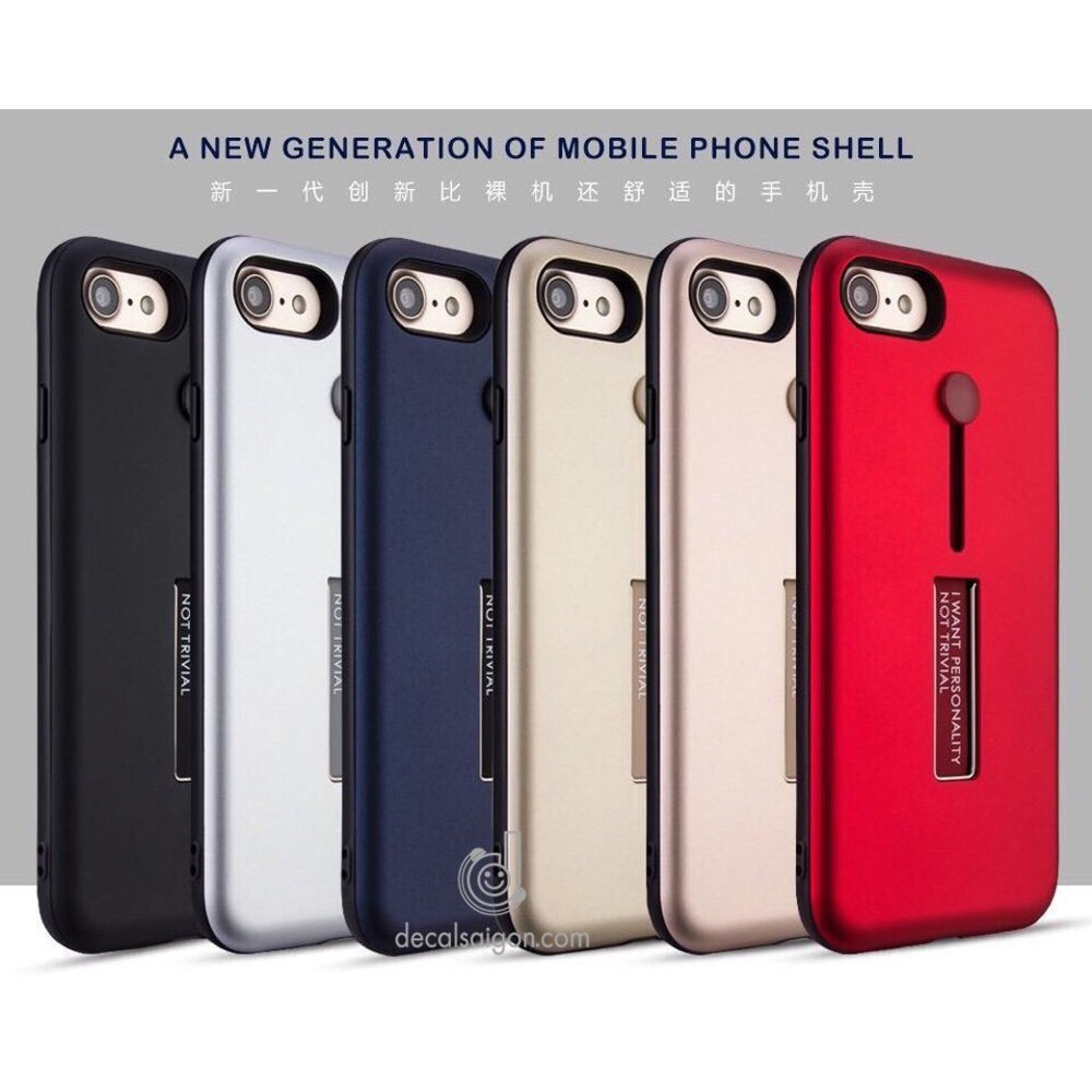 Case cover hardcase standing & sling grip for Apple Iphone  6 plus   Kualitas Terjamin