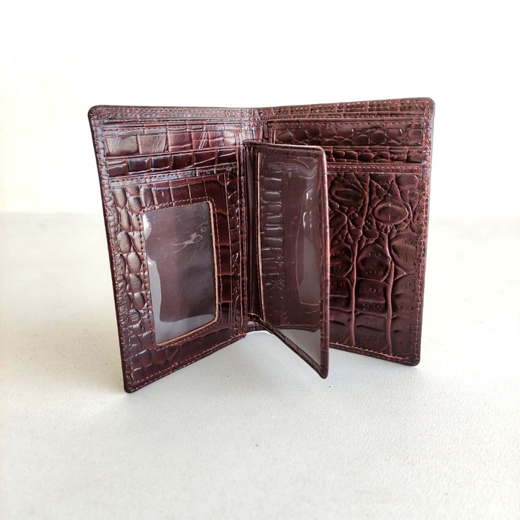 Dompet BRODO Kulit Motif Buaya Dompet Cowok Pria Laki-laki