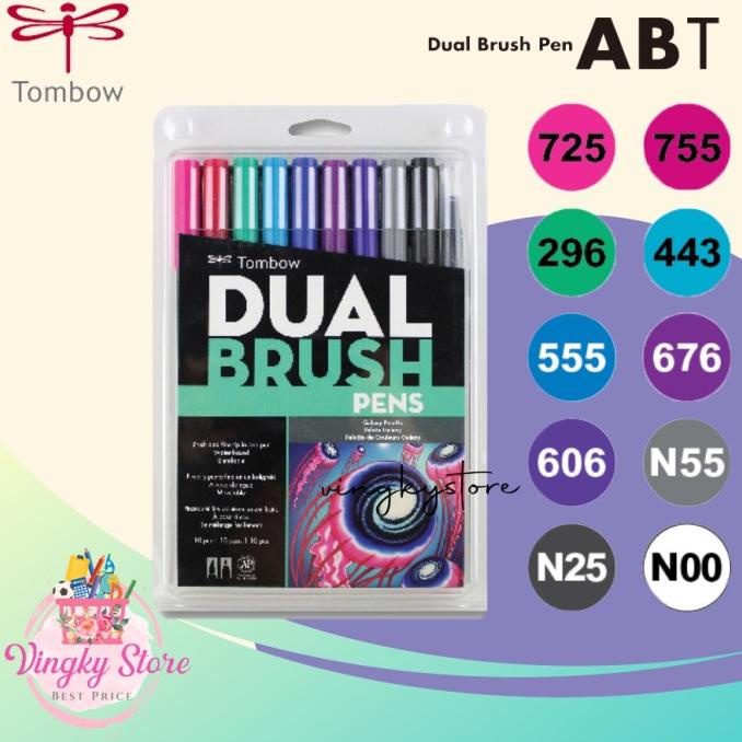 

(BISA COD) Dual Brush Pen Tombow Galaxy Pallete isi 10pc NEW Kode 213