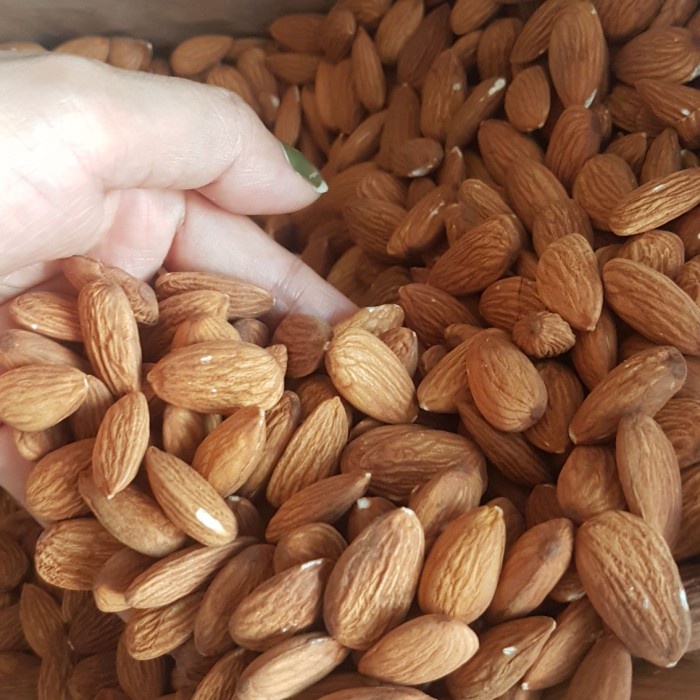 

4eh Kacang Almond Mentah 1Kg/California Almond Usa/Almonesia 60Jhh