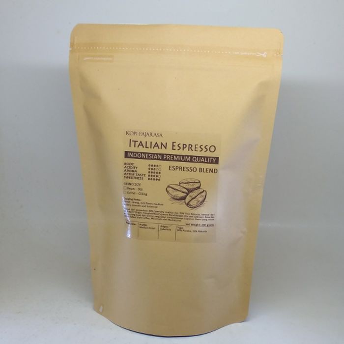 

KPY87 Kopi Fajarasa Italian Espresso Biji Kopi Espresso Blend 1 kg