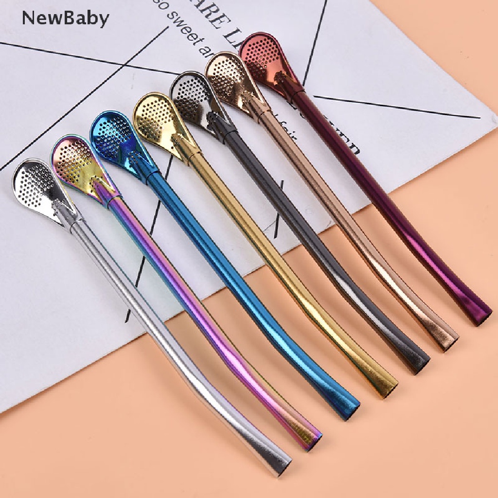 Sedotan Minum Bayi Bahan Stainless Steel Dapat Digunakan Kembali