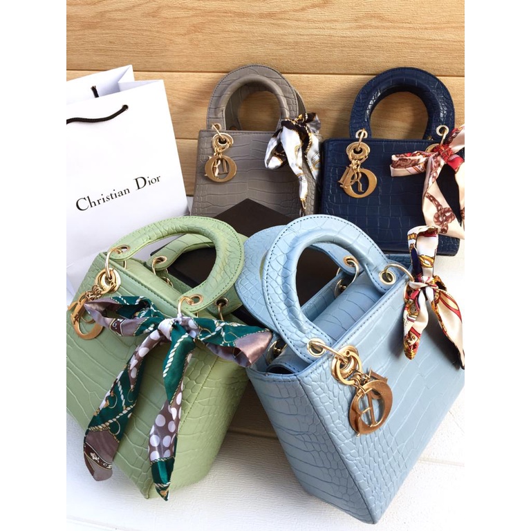TAS WANITA HANDBAG CD CROCO MINI PREMIUM FREE PAPERBAG