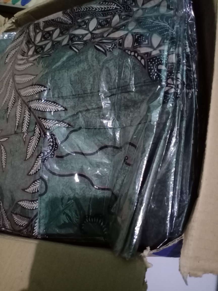 M, L, Xl, Xxl Hem Kemeja Batik Pria Lengan Pendek Terviral  Batik Original Pekalongan