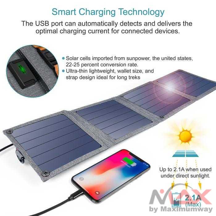 Charger HP tenaga surya Solar Powered Charger 4 Panel 14W untuk outdoor mobil handphone aksesoris Foldable Solar Panel 5V USB Solar Cell Panel Portable Folding Waterproof Outdoor Camping Hiking Mobile Power Battery Charger