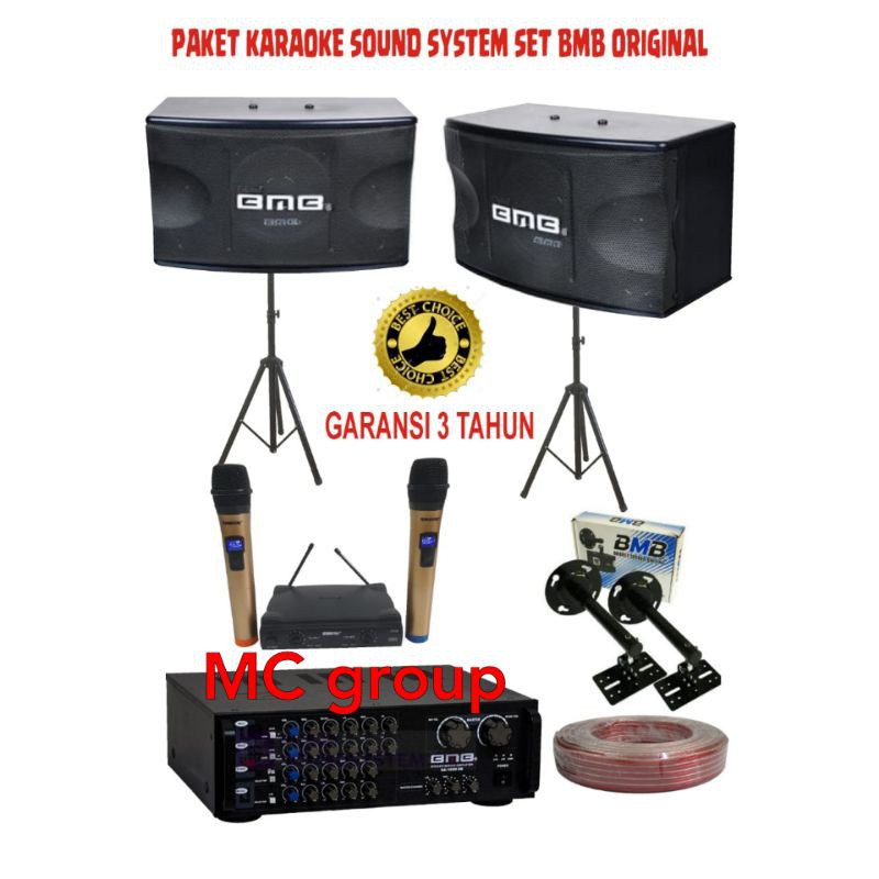 paket karaoke sound System set BMB ORIGINAL paket lengkap