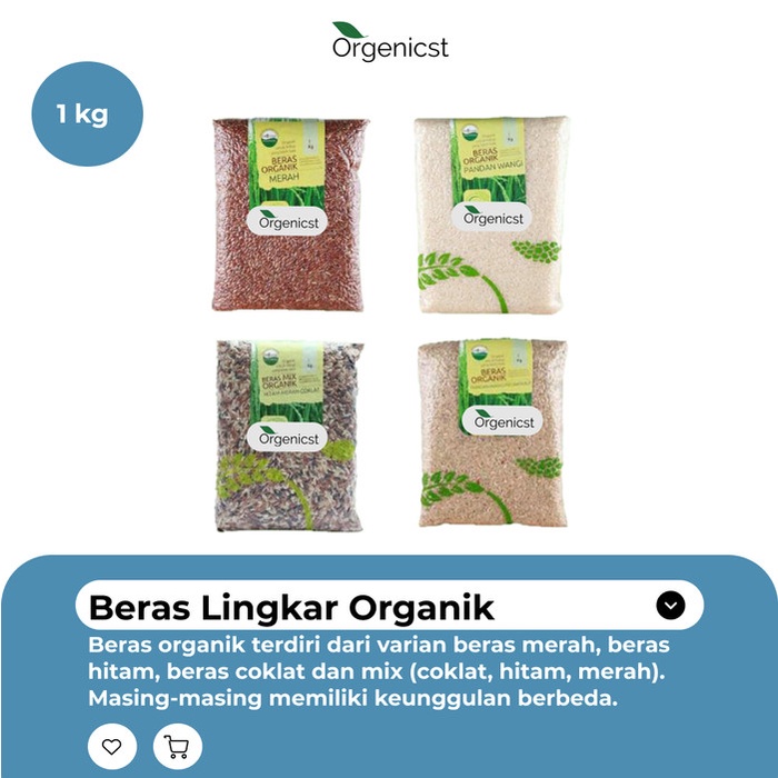 

978qW Lingkar Organik Beras Merah Organik Beras Hitam Organik Vakum - 1Kg - Merah W5Q0112