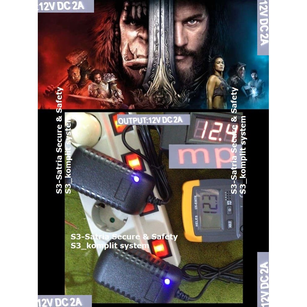 ADAPTOR 2A 12V / Adaptor 12V 2A Switching / ADAPTOR 12V 2A indicator