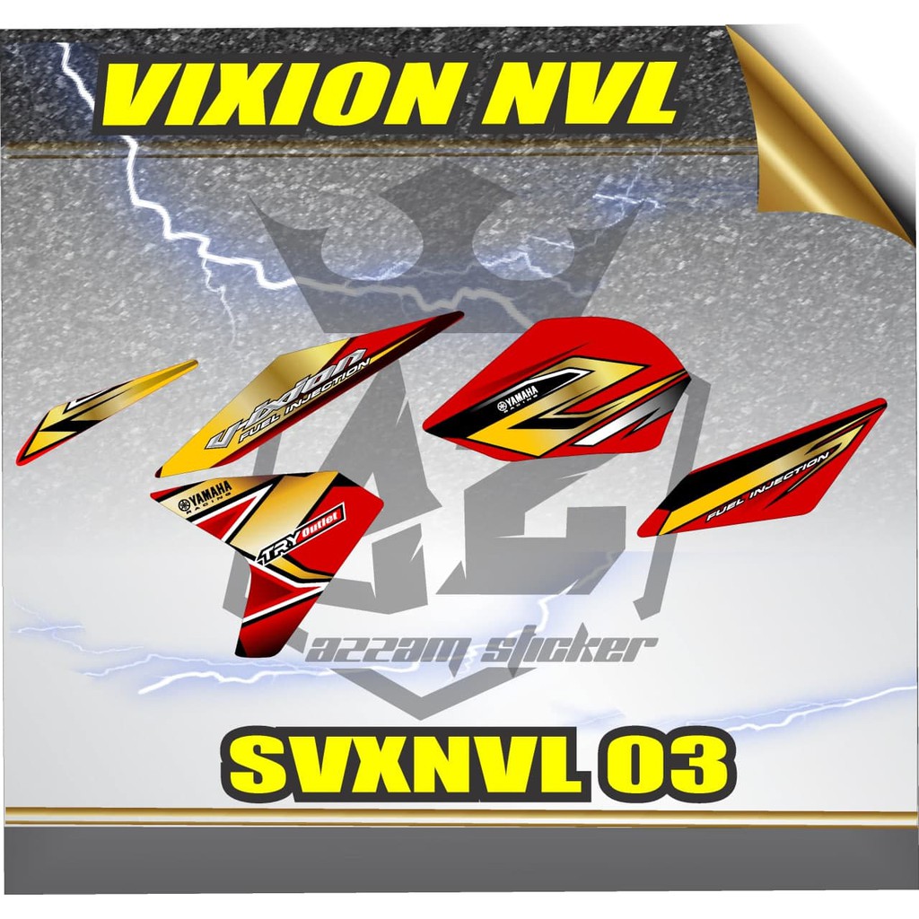 Striping Variasi Vixion NVL -  sticker Vixion NVL STICKER  VARIASI VIXION NVL Variasi  GRAFIS 03