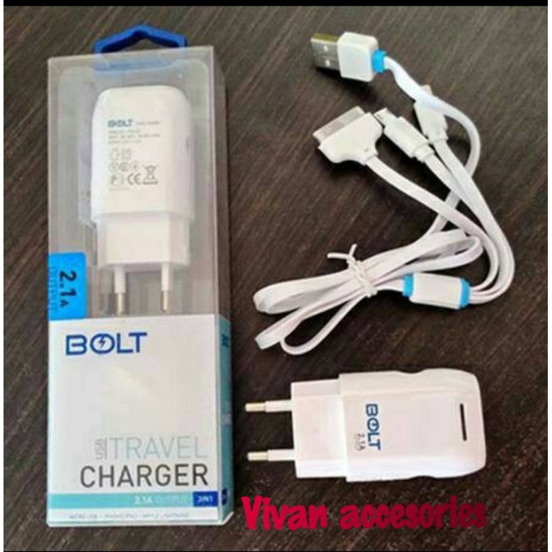 Charge BOlT USB model TCB-021 travel charge output 2,1A fast charging