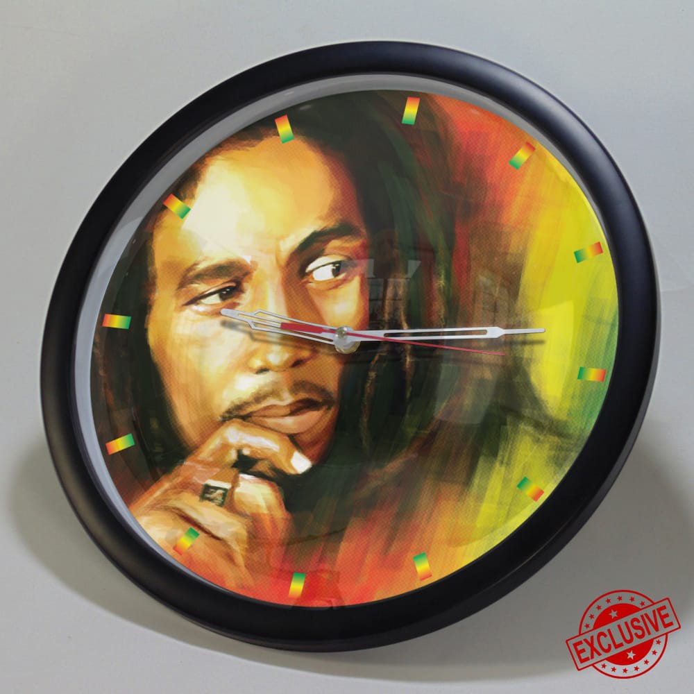 (ISTIMEWA &amp; BAGUS ) JAM DINDING BOB MARLEY - CUSTOM EXCLUSIVE - LIMITED EDITION