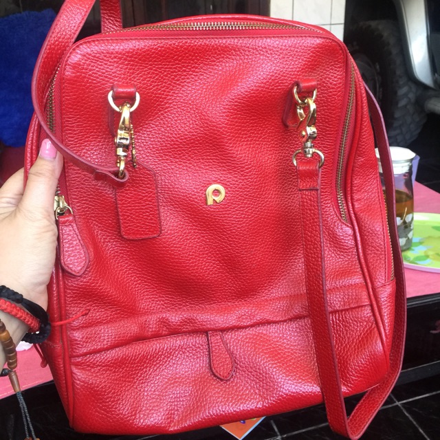 Papillon Ransel kulit leather bag Preloved like new