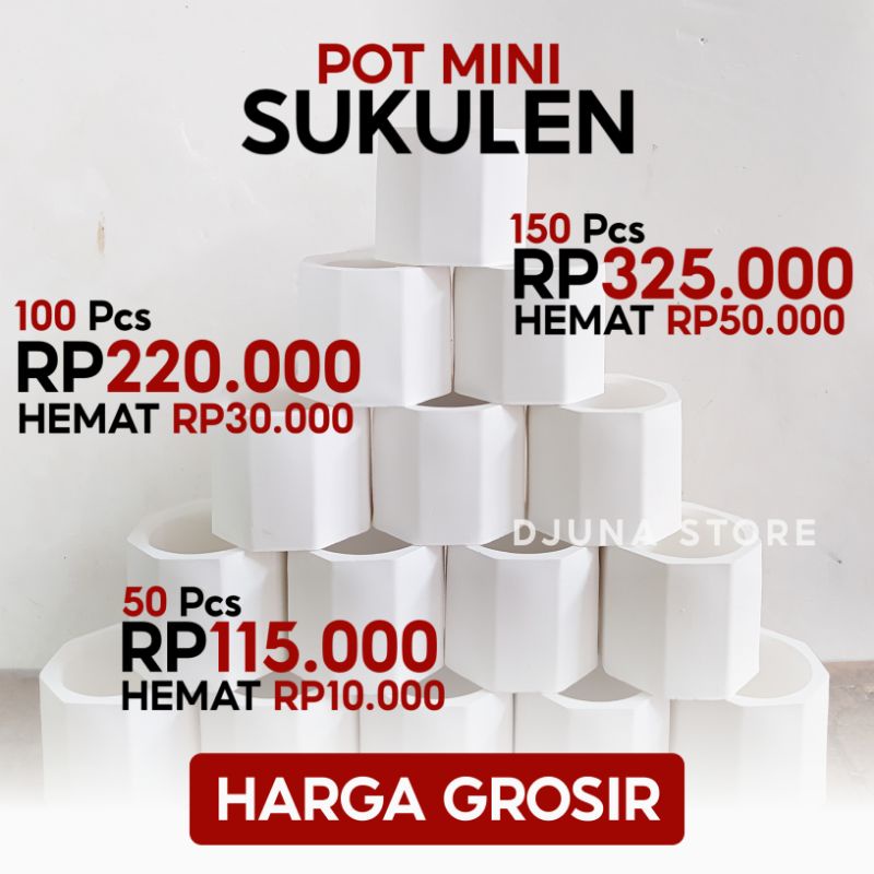 [HARGA GROSIR] POT MINI SUKULEN | POT AESTHETIC GYPSUM/CEMENT