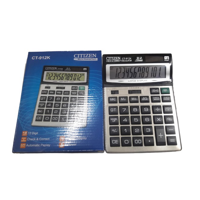 

Kalkulator Citizen CT 912 12 digit . Kalkulator 12 Digit