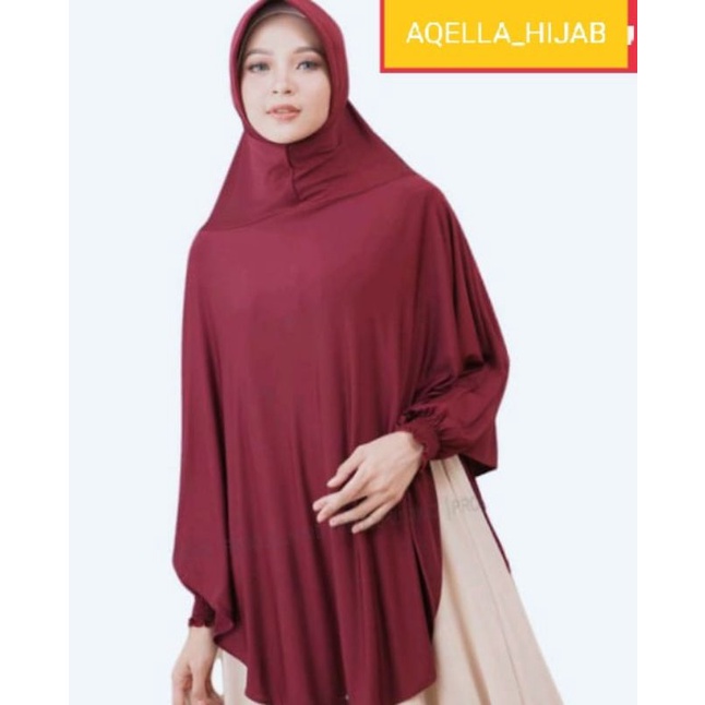 HIJAB LENGAN Fatimah/Jilbab Jumbo Simple Hijab Instan Jumbo Kerudung Instan Jumbo/hijab instan / ker