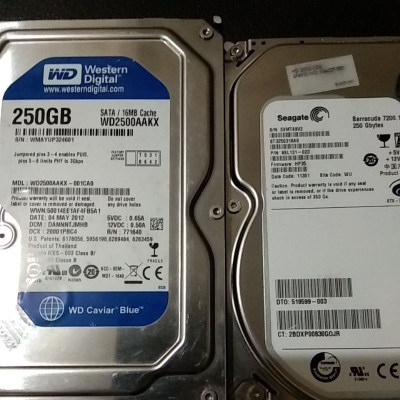 Hardisk PC 250GB SATA Mix