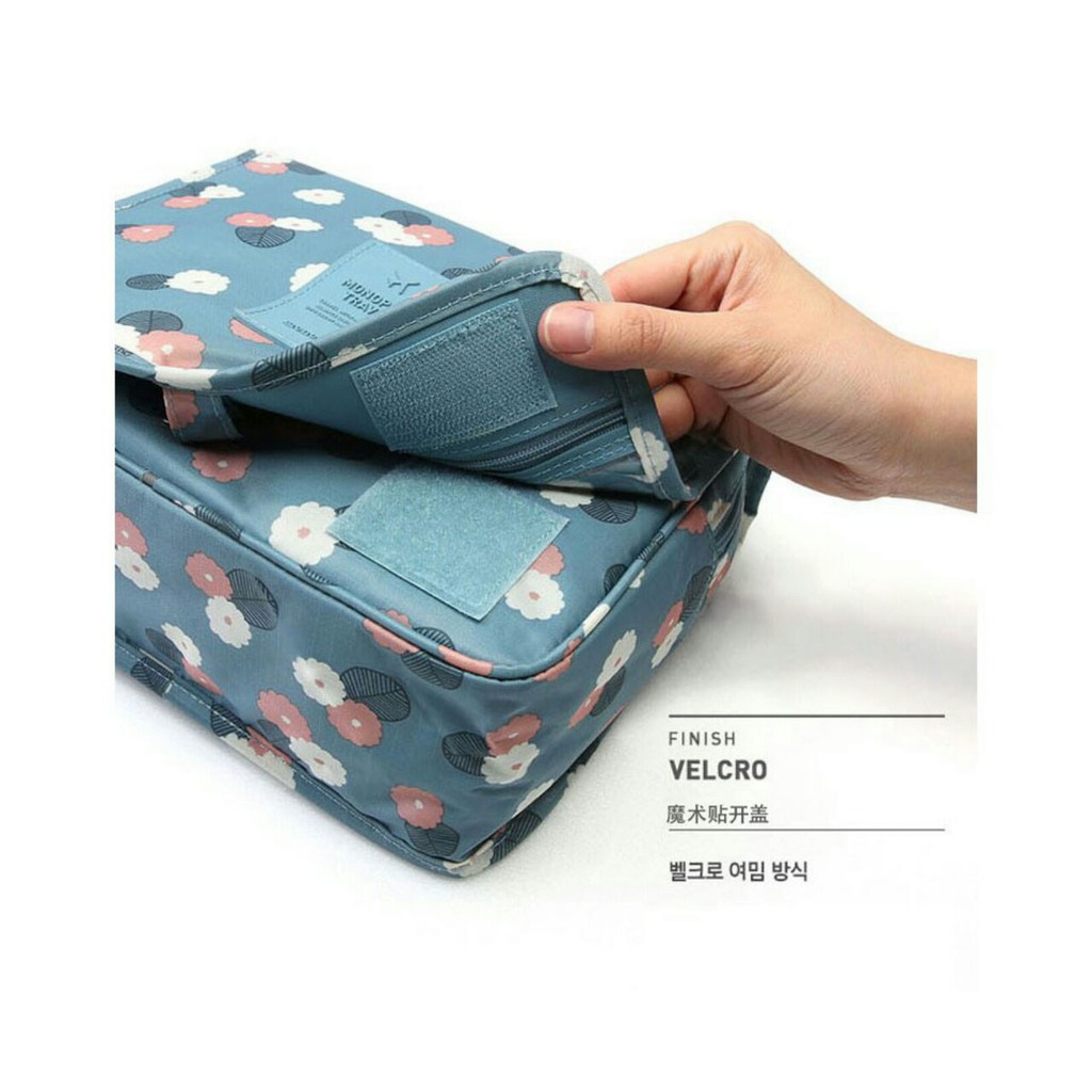 IMURA | toiletries Bag Gantung / tas toilet kosmetik / travel mate tas korea tas makeup