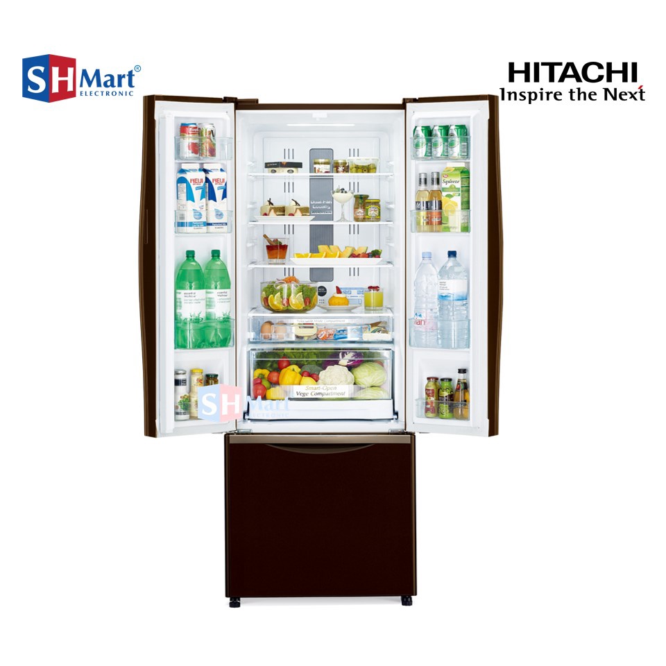 KULKAS HITACHI BOTTOM FREEZER KAPASITAS 405 LITER R-WB49PGD9 / RWB49PGD9 MEDAN