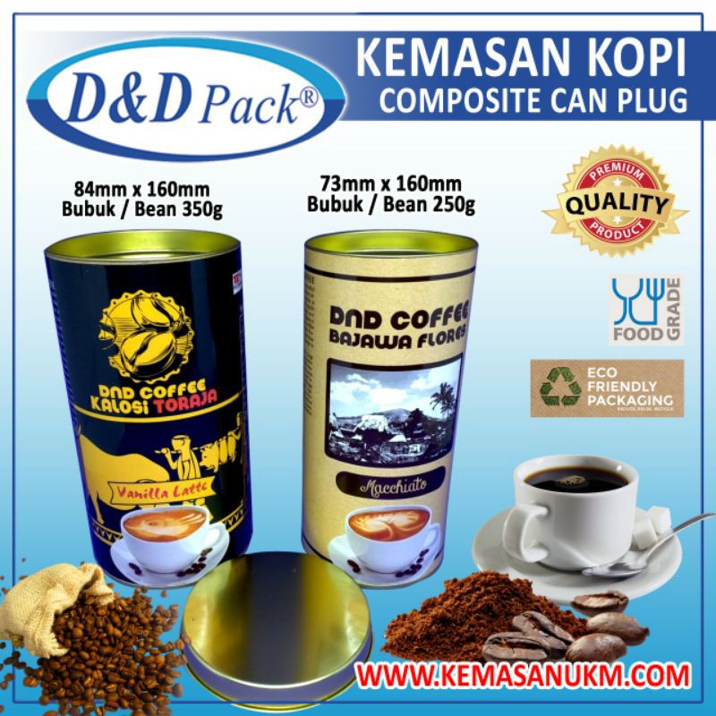 Kemasan Kopi Composite Can Plug