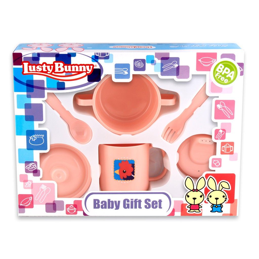 Feeding set anak bayi perempuan laki-laki MPASI BPA free kado kelahiran bayi gift set baby murah