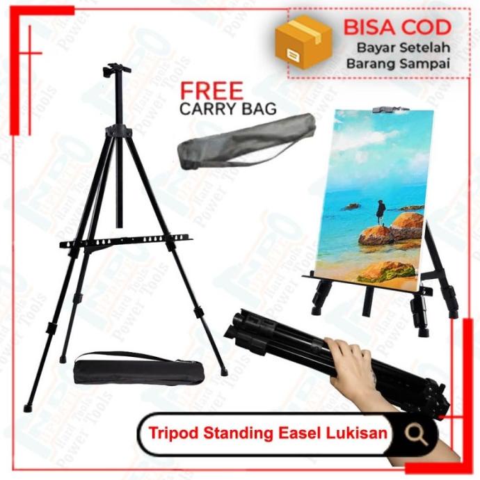 

Stand Lukis Standar Holder Papan Kanvas Tripod Easel Melukis Standing