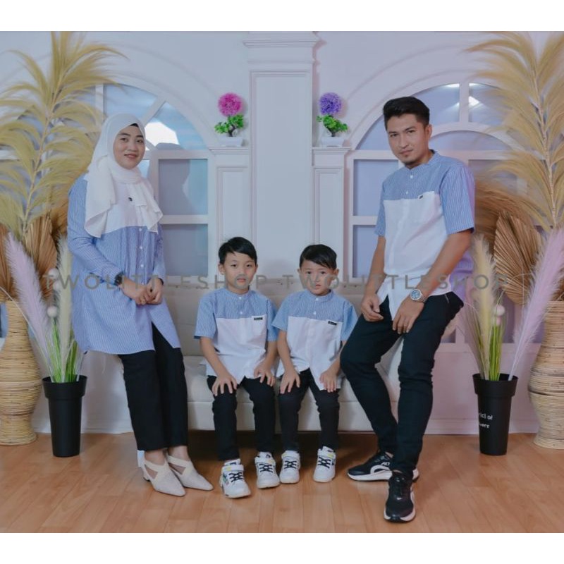 Kemeja dan Dress  anak dan dewasa (GARIS-GARIS)