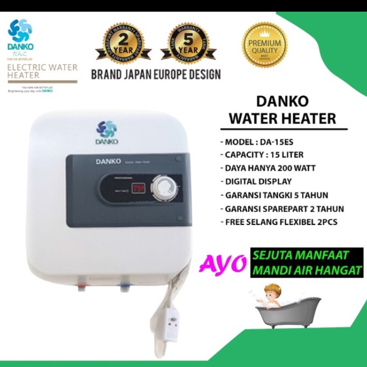 DANKO water heater listrik 15 liter