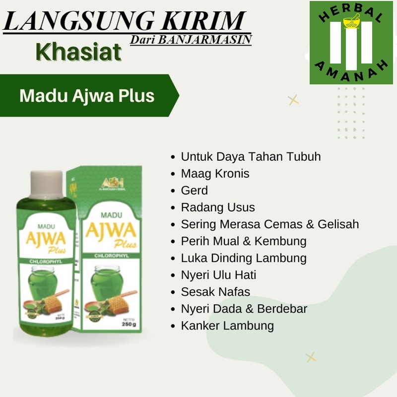 

Madu Hijau Asli Original Ajwa Plus Chloropyll TERLARIS (Madu Berwarna Hijau)